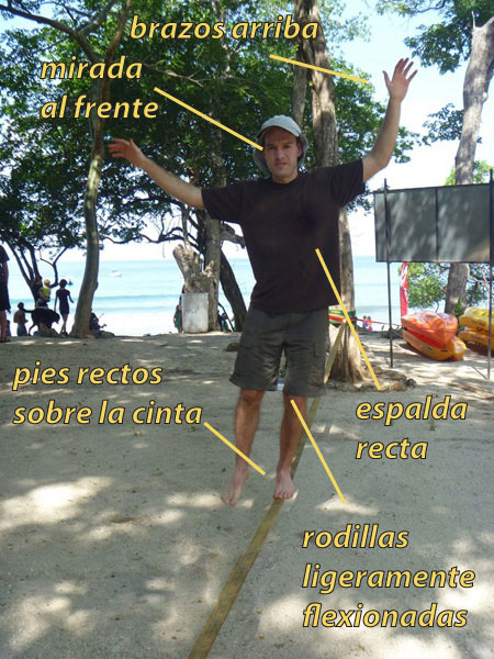uso de la slackline