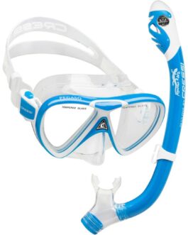 Set de máscara Pegaso y Snorkel Iguana Dry para chicos